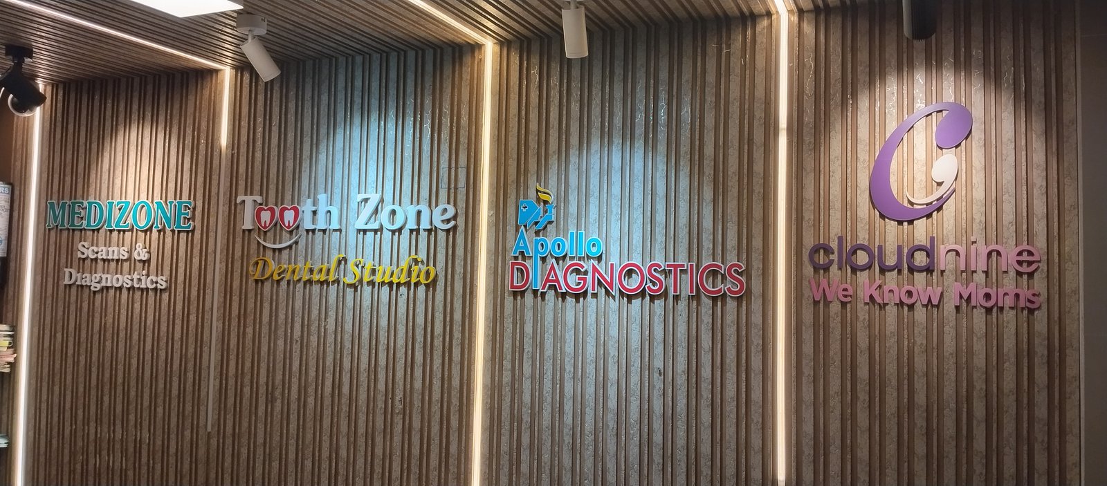 Reception area at Dr. Subhas TOOTH ZONE Dental Studio