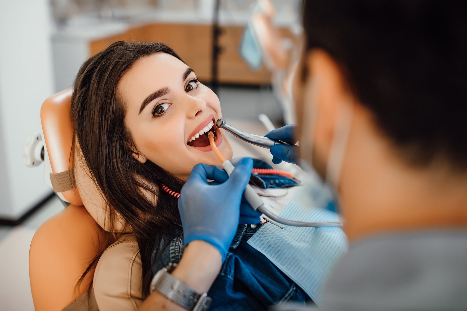 Patient at a dental consultation